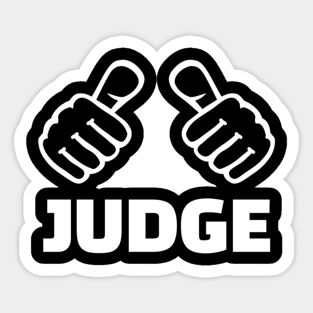 Judge Sticker by Designzz